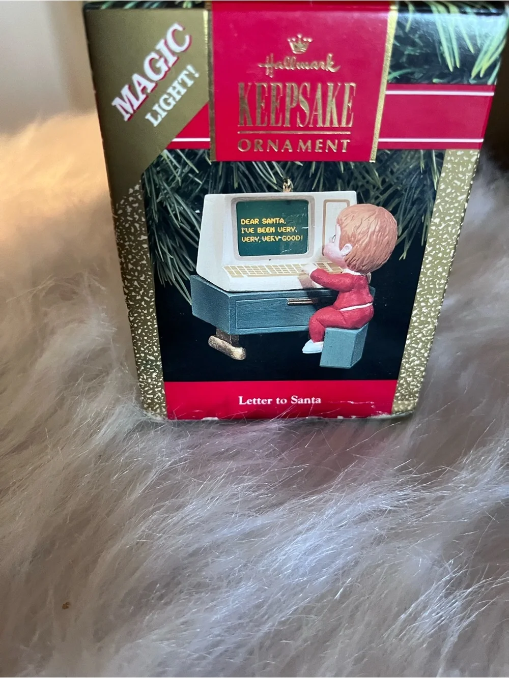 Hallmark Keepsake 'Letter to Santa' Ornament - 1990